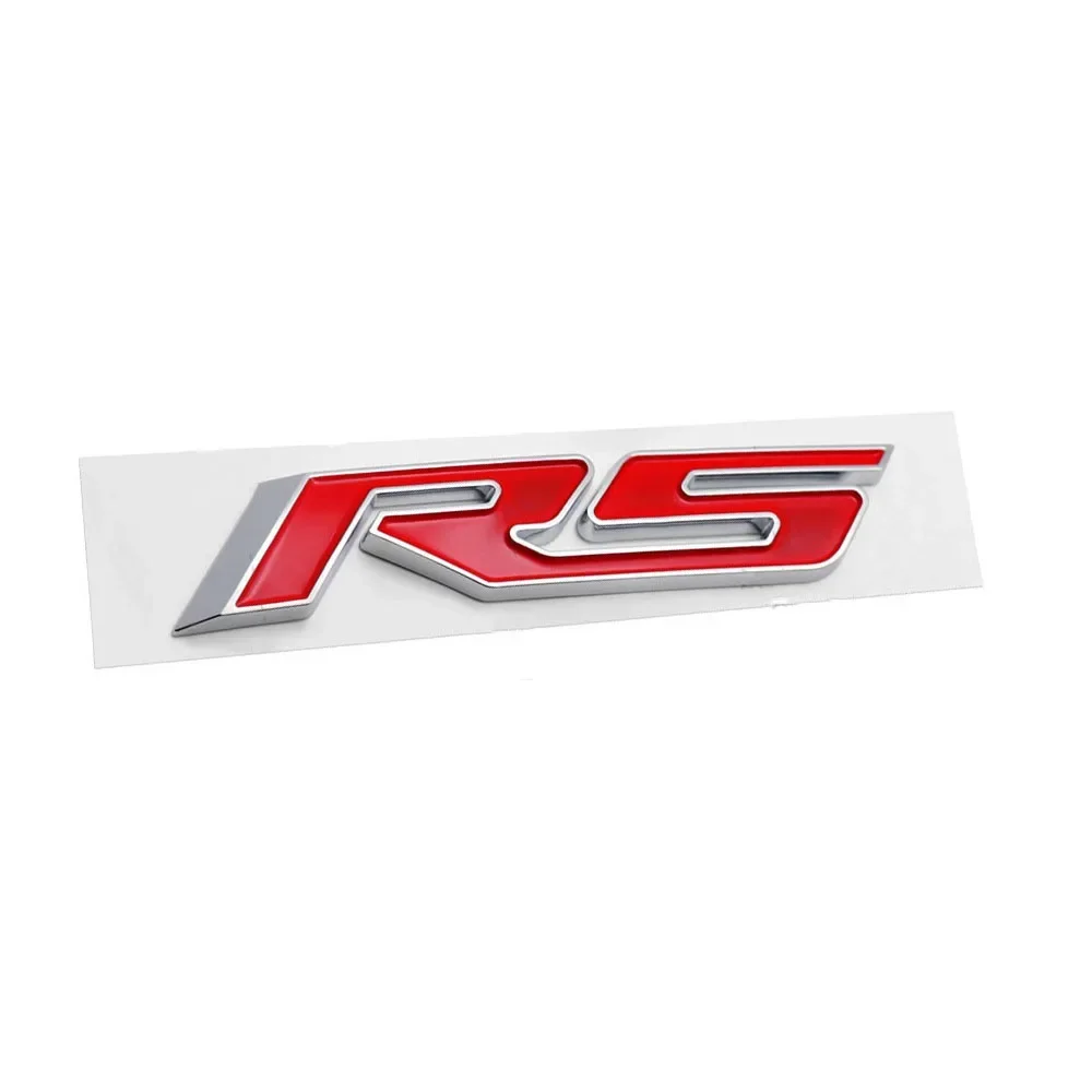 Car Body Trunk Emblem Sticker for Chevrolet RS Logo Camaro Cavalier Onix Cruze Aveo Sail Silverado Auto Exterior Accessories