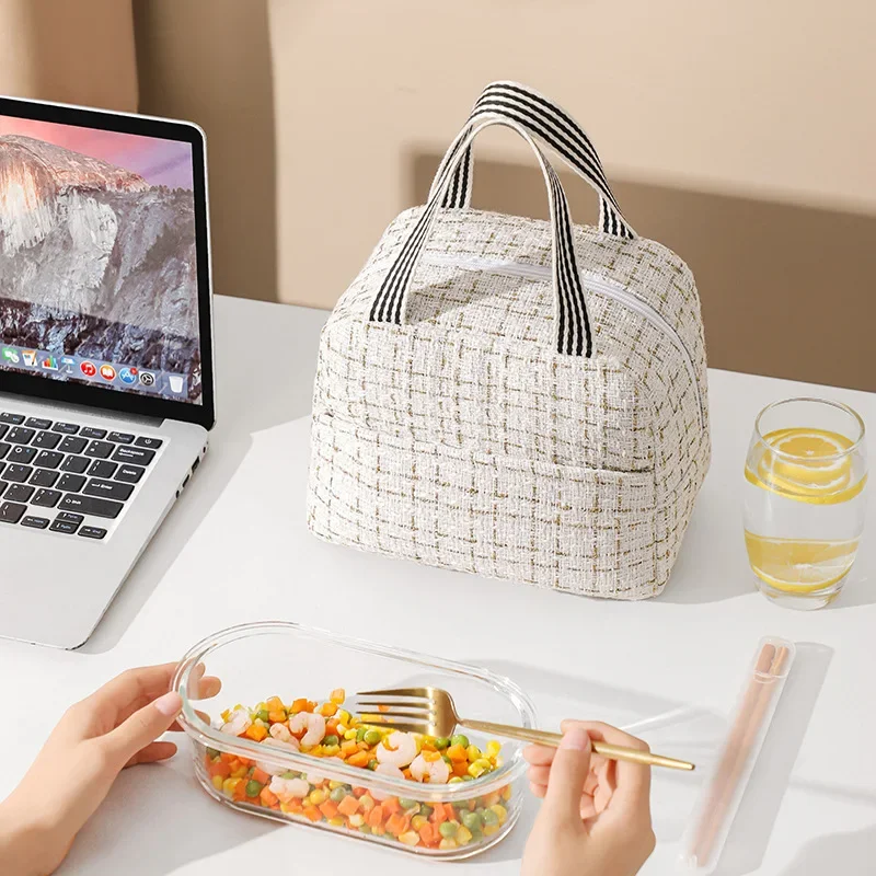 Fashion Xiaoxiangfeng Bento Bag Student Bring Rice Bag Office Worker Lunch Bag Insulation Bag Lunch Box Bag Outdoor Ice Bag - view 3