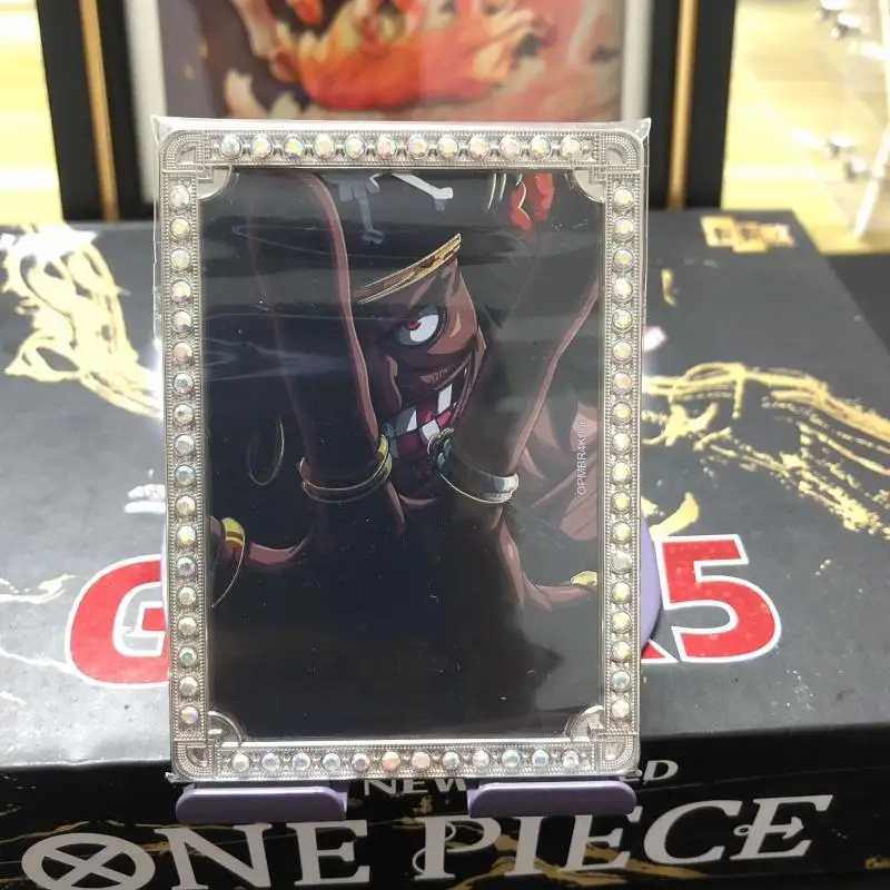 ONE PIECE Metal oil painting inlaid diamond card Yamato Shanks Nico Robin Boa Hancock Sanji ACG boy Toy collection Birthday gift