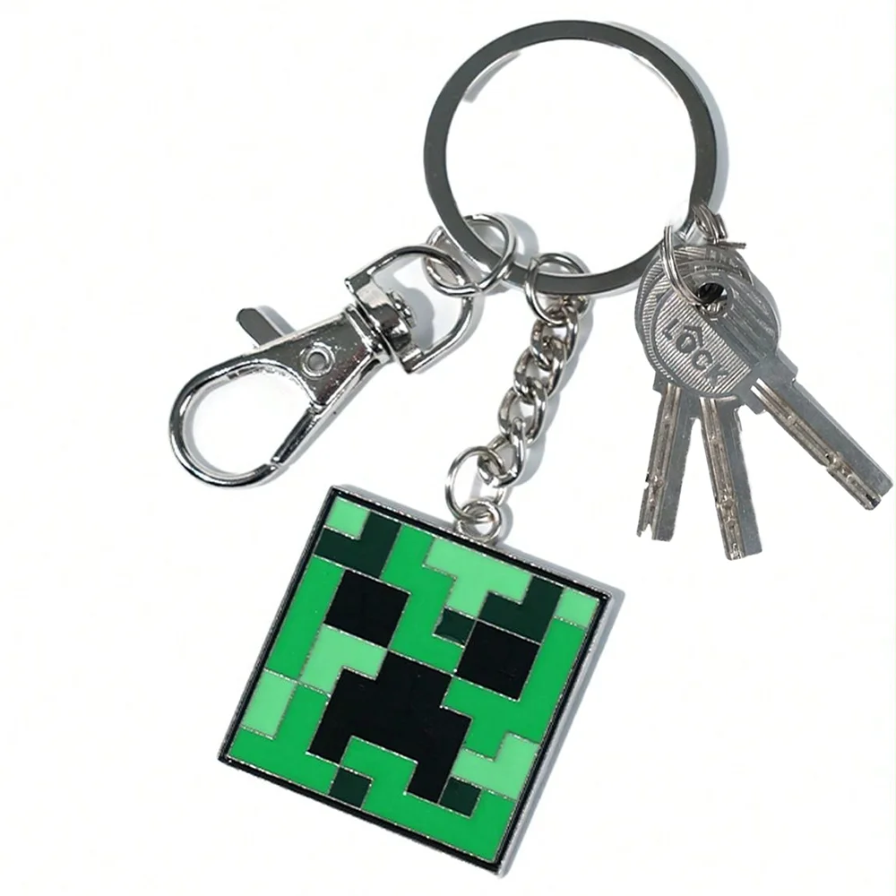 Minecraft Officially Licensed 3D Figurine Bag Clip Charms Anime Figure Keychain Creeper Anime Collector Kering Backpack Decor Fu view 3