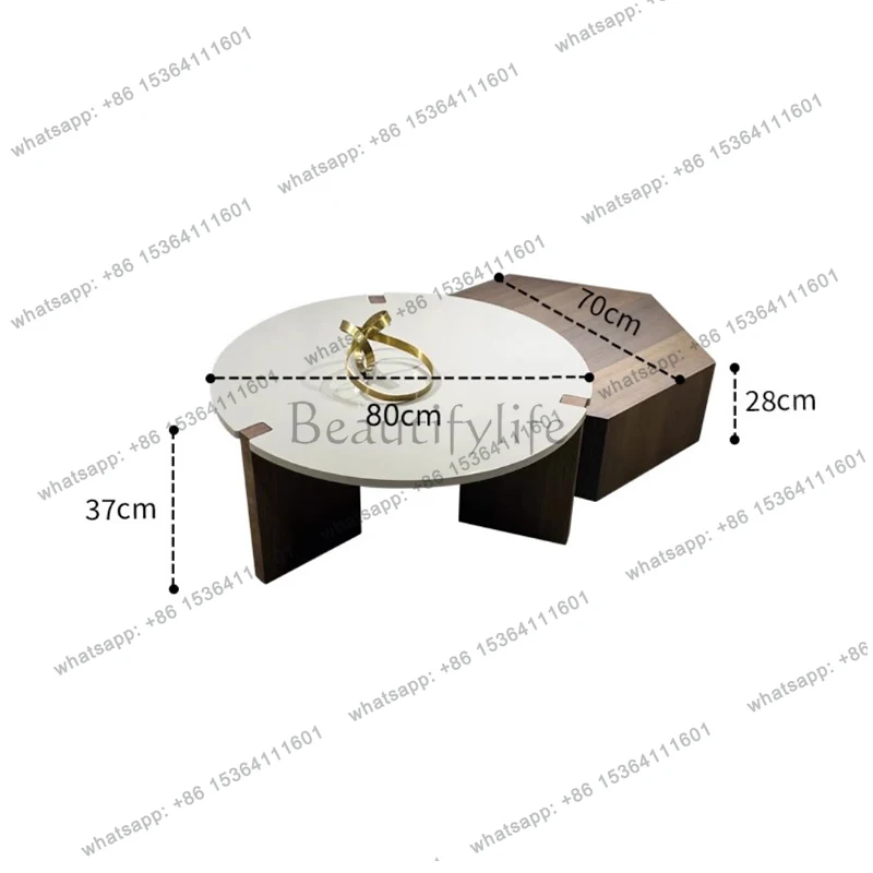 Customization Italian Luxury Coffee Tables Modern Aesthetic Minimalist Elegant Coffee Tables Trendy High Quality Mesa Centro Fur
