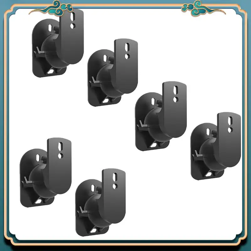 (New)-Universal Speaker Wall Mount Bracket Ceiling Stand Clamp With Adjustable Swivel And Tilt Angle Rotation Durable Easy To Us