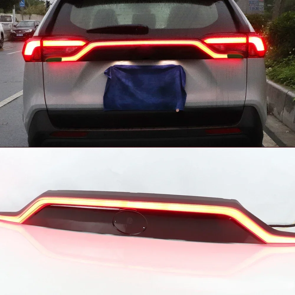 

Car LED Bumper Lights For Toyota RAV4 RAV 4 2019 2020 2021 2022 Taillights Rear Fog Lamp Brake Light 12V Reflector Reverse Lamps