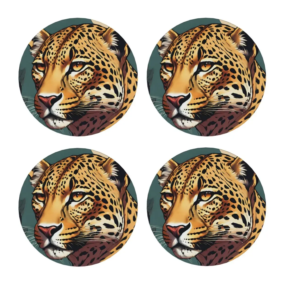 

Леопардовая подставка для Форреста, керамический коврик для выпечки, украшение стола и аксессуары, посуда для кухни, салфетки для обеденного стола