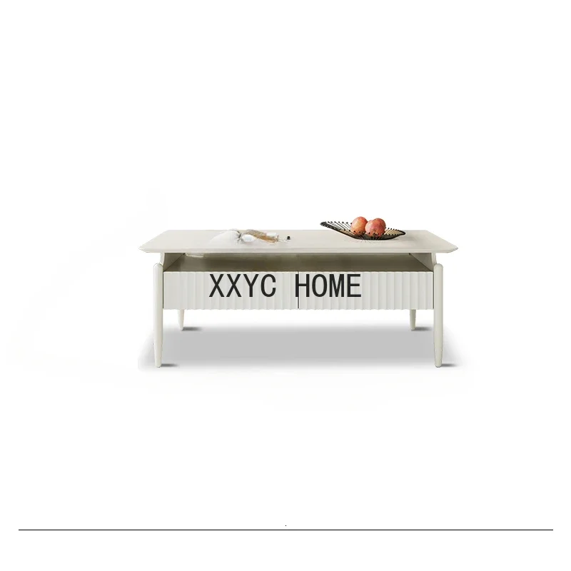 

Modern Simple Coffee Table Medium and Small Apartment Living Room Home Storage Nordic Multi-Functional Creative New Khaki White