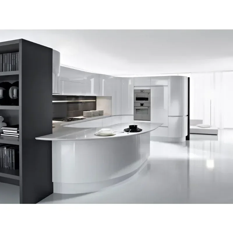 Hot Saleshot Sale Storage Cabinets Durable Artificial White Stone Kitchen Countertop Kitchen Cabinets Modern Designs Complete