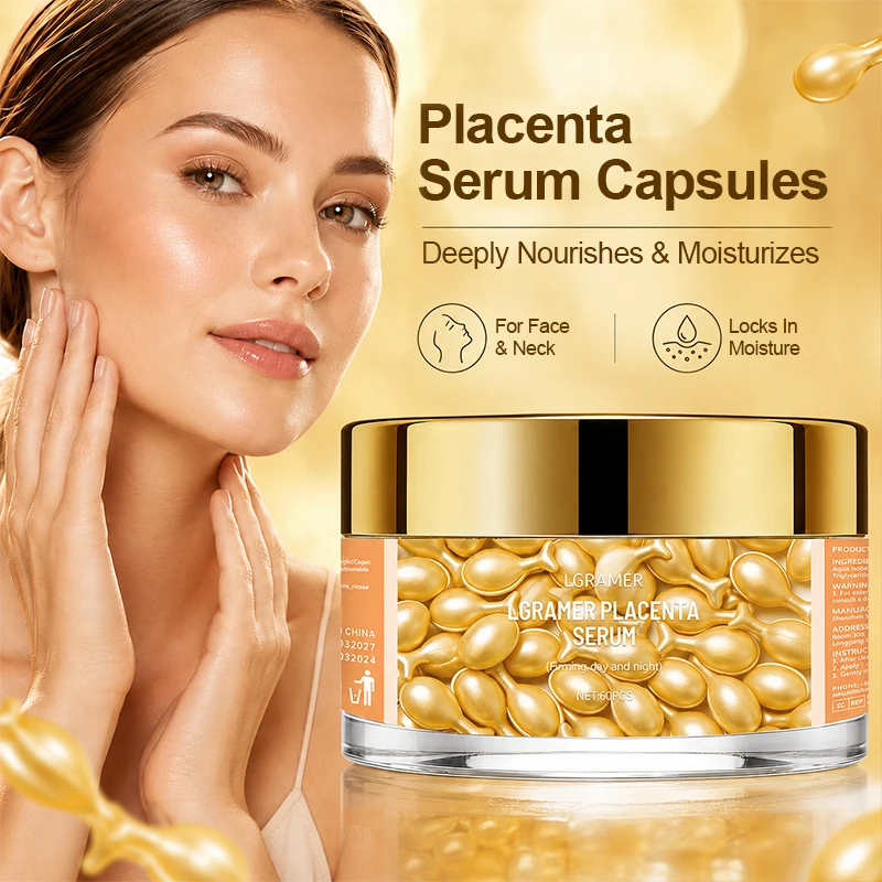 

Vitamin E Serum Capsules 30pcs/60pcs Box, Deep Moisturizing Essence for Face & Neck, Nourishes Skin and Improves Dullness