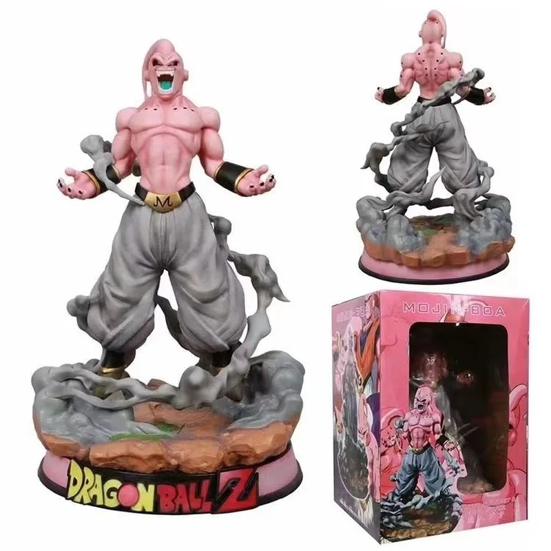 Hot 46cm Dragon Ball Z Majin Buu Junsui Anime Figures Gk Figurine Dbz Model Statue Pvc Toys Decoration Desktop Collectible Gift