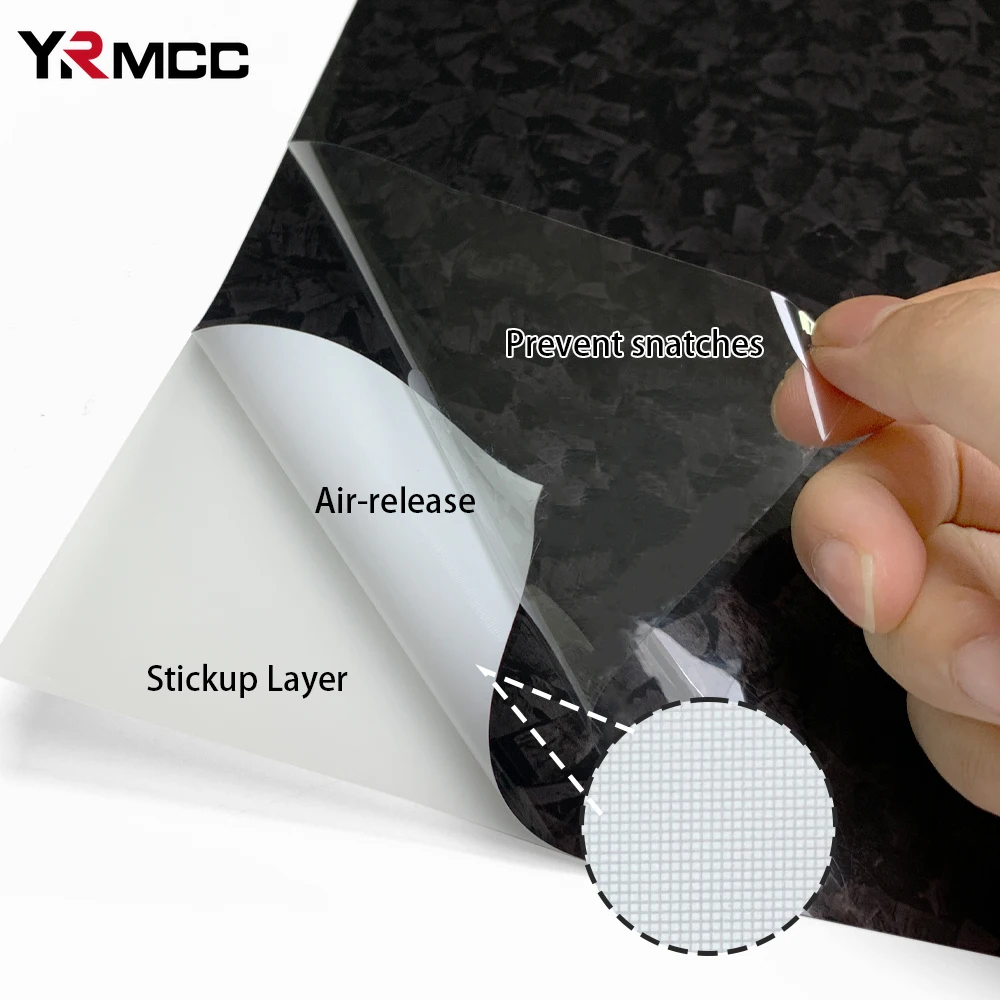 Carbon Fiber Vinyl Wrap Self Adhesive Car Sticker Waterproof Auto Glossy Vinyl Carbon Fiber Laptop Skin Film for Car Accessories