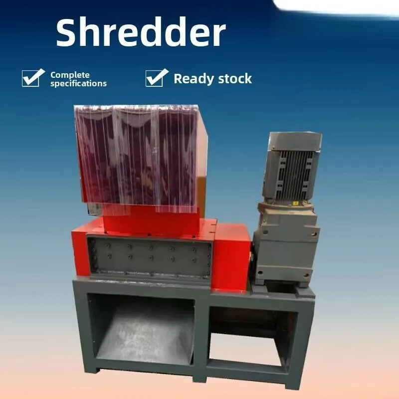 

New Small Material Crushing And Discharging Size Designable 300 Type Single Double Shaft Shredder In Stock Customizable Medium