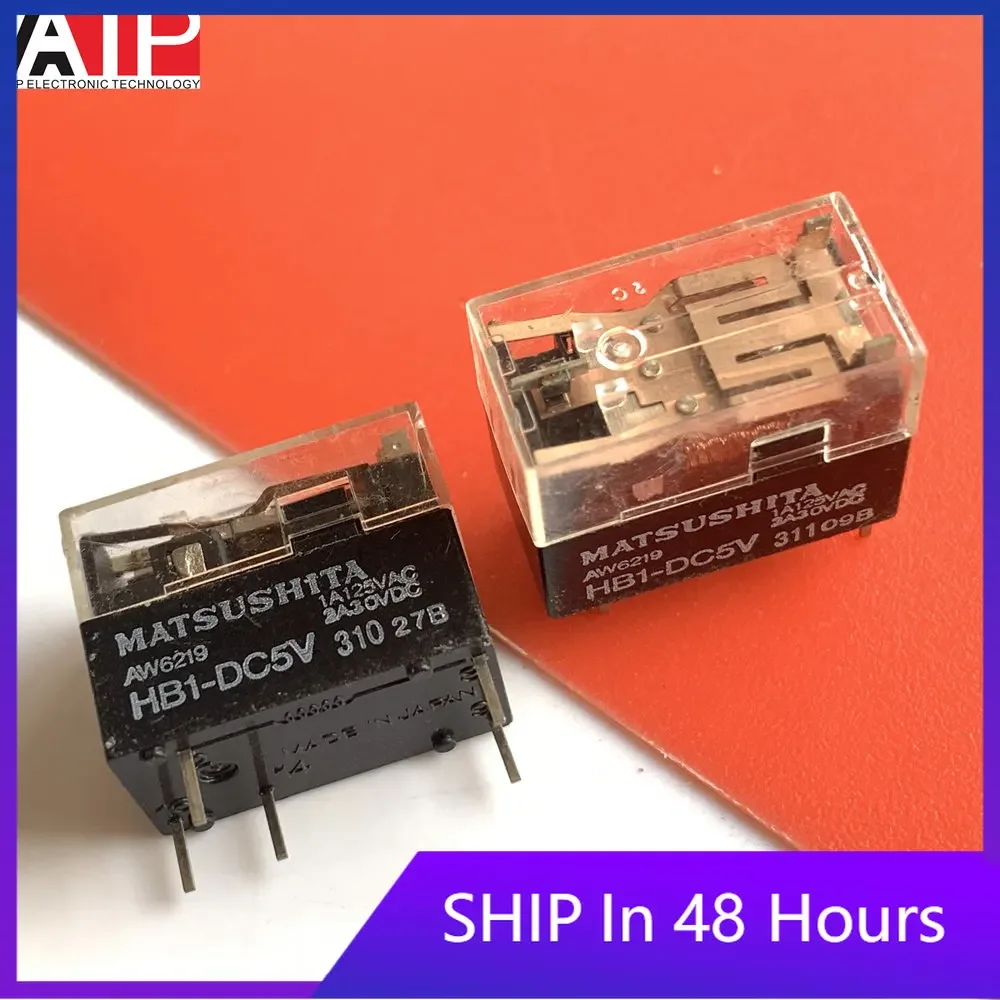 

5PCS HB1-DC5V relay AW6219 genuine Original spot inventory