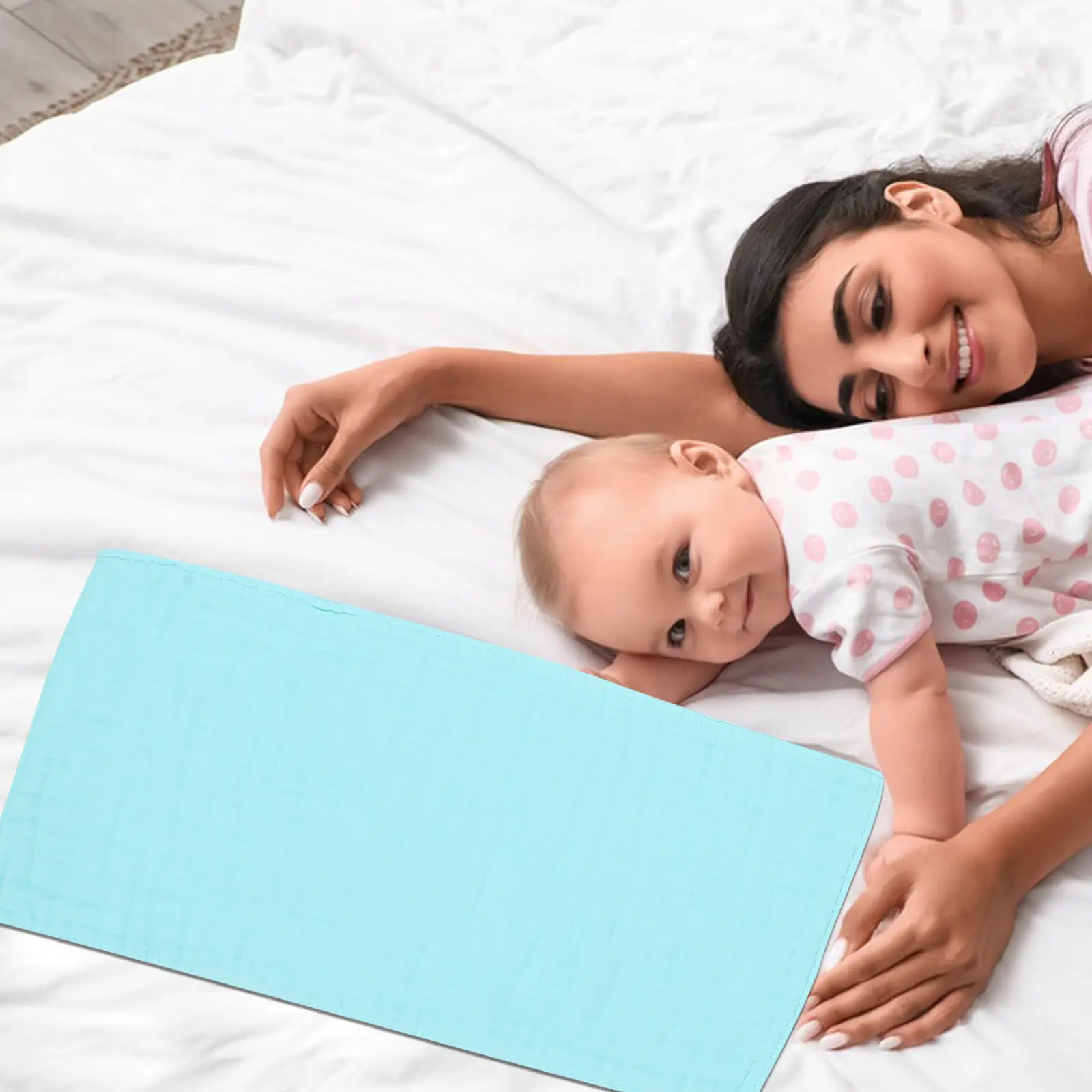 

Набор из 3 хлопковых детских слюнявчиков-полотенец для новорожденных: с широкими промежутками между нитями, легко сохнет, полностью закрывает плечи