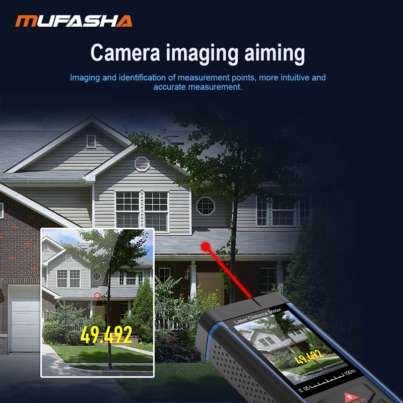 Handheld Outdoor Laser Rangefinder High Precision Measurement Color Screen Display Lithium Battery