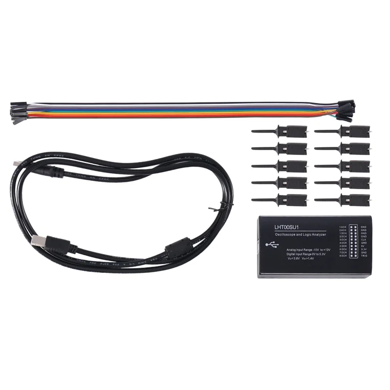 

Логический анализатор виртуального осциллографа FYBL-LHT00SU1, черный пластиковый логический анализатор с максимальной выборкой 16 МГц