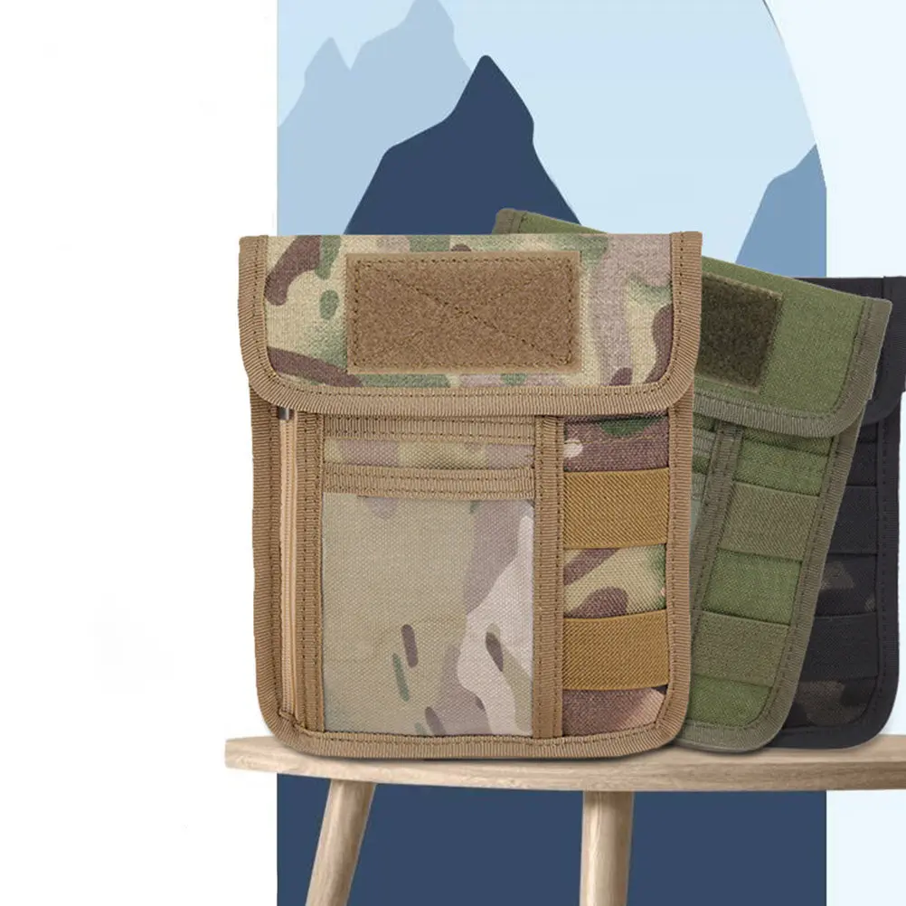1Pcs Stylish Camouflage Credential Bag High Quality Wear Resistant Portable Outdoor Cards Pouch Mobile Phone Card Holder Gift