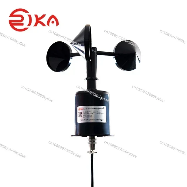 RK100-02 Analog Digital 4-20mA/RS485 3 Cup Marine Wind Speed Measuring Device Sensor Transmitter Anemometer