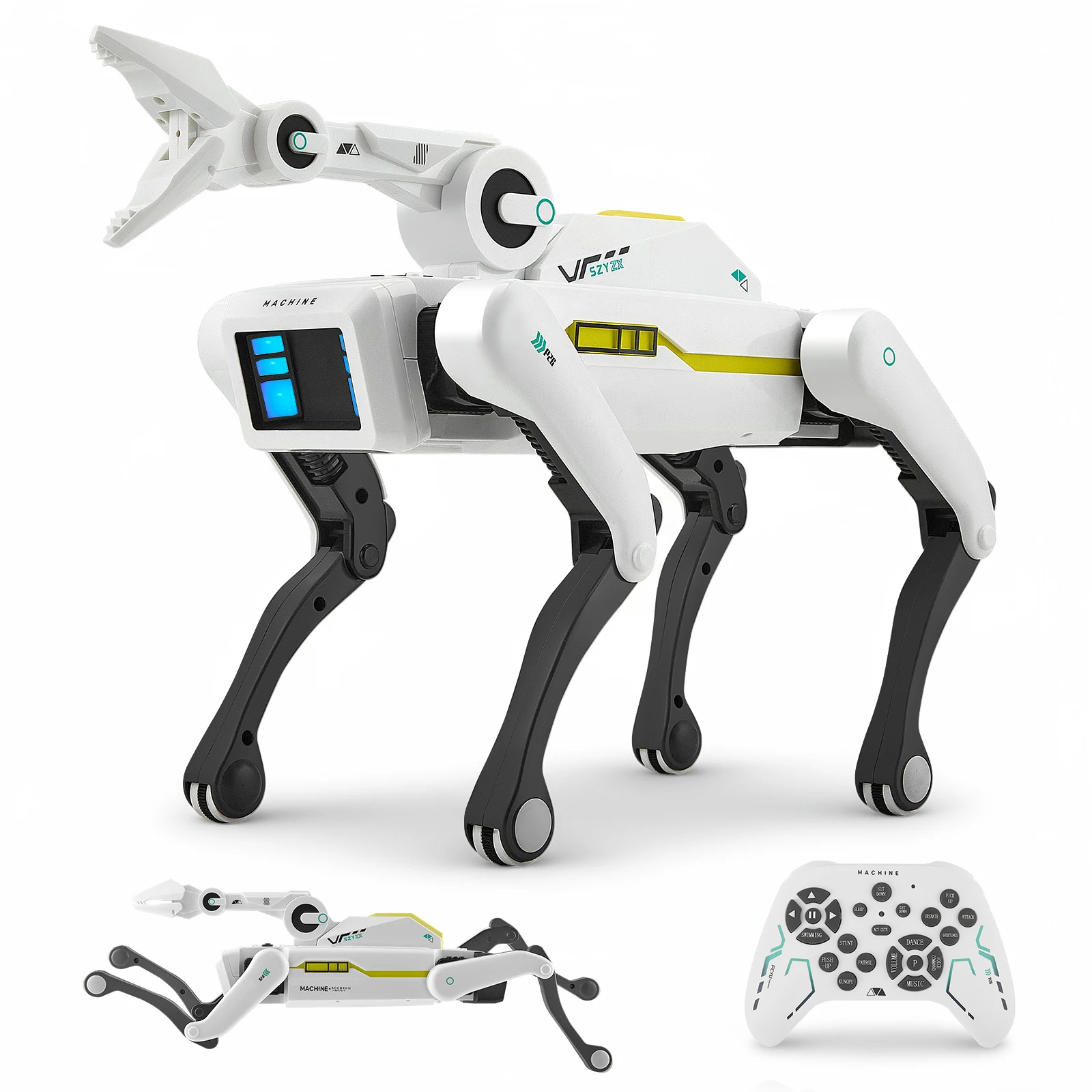 New Upgrade Intelligent AI RC Robot Dog Voice Dialogue APP Remote Control Programming Singing Dancing Machine Dog Kids Toys