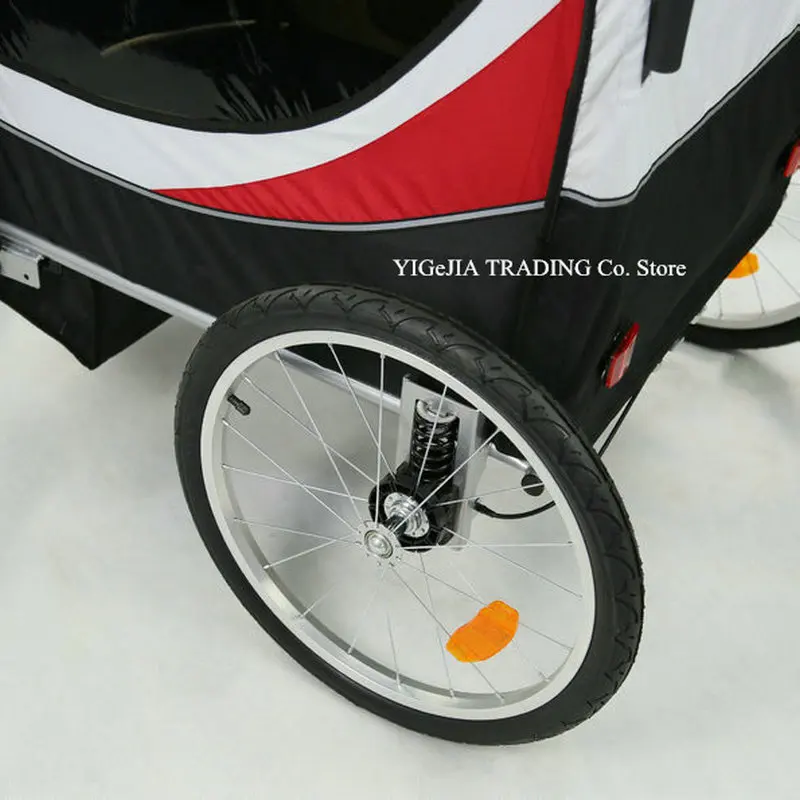 Aluminum Alloy Frame Bicycle Trailer with 20 Inch Wheel, Fold Bicycle Trailer Jogger