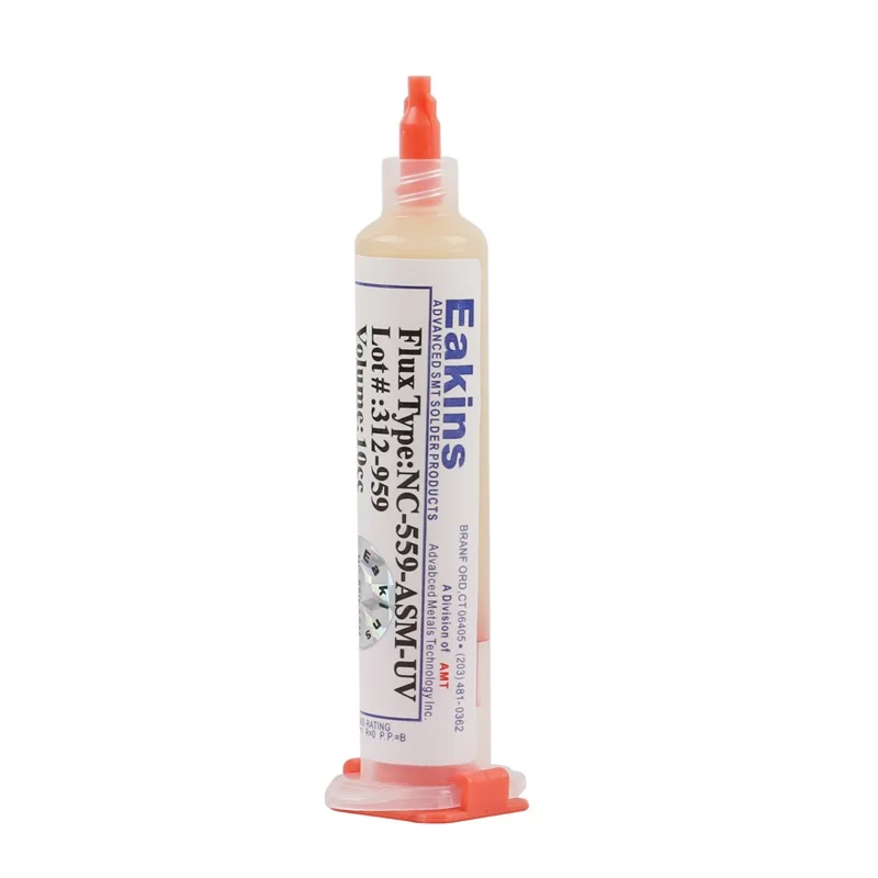 Hochwertige bleifreie BGA-Lötpaste NC-559-ASM-UV, kein sauberes Schweißöl, Lötreparaturpaste, Kolben – Detail 3