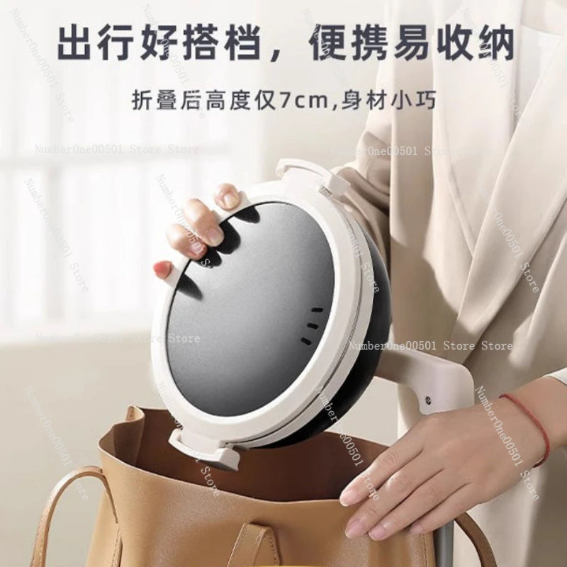 Portable Foldable Electric Pot Stainless Steel Travel Cooker for Dorm Office Mini Hot Pot