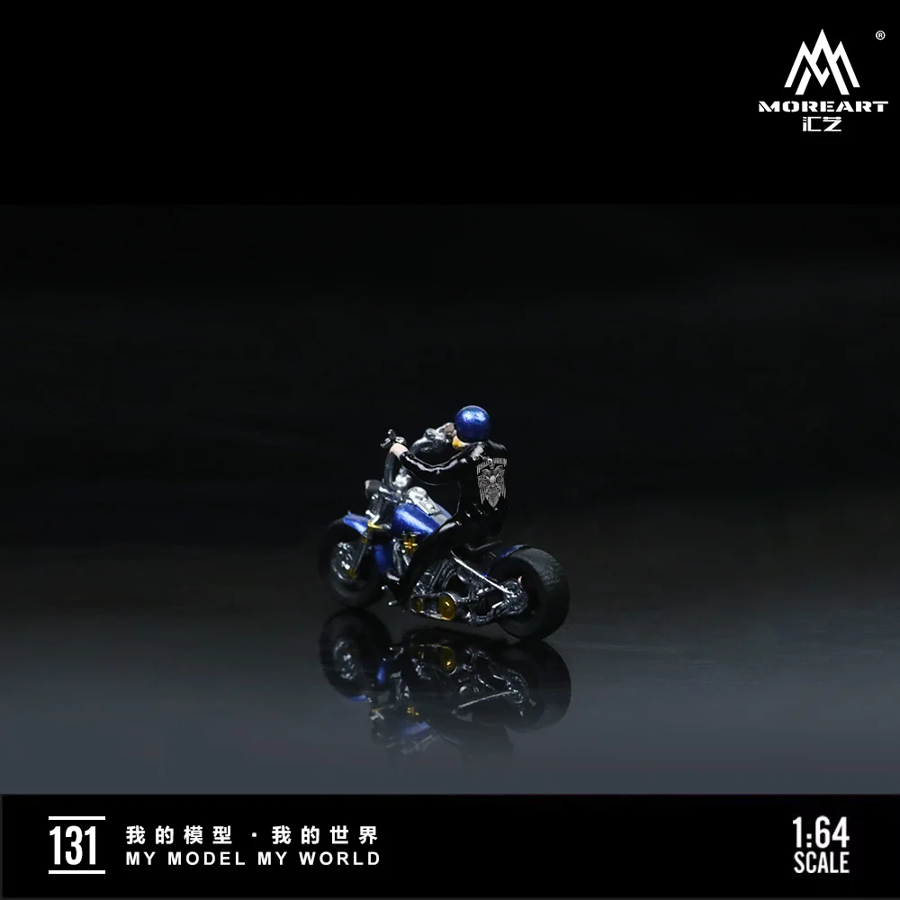 **Pre-order** More Art 1:64 Mens Motorcycle Party Motorcycle Doll AB Set Model For Display & Collection & Gift