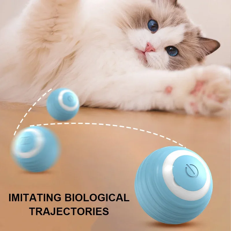 Cat Interactive Ball Smart Cat Toys for Pet Indoor Automatic Rolling Ball Electronic Interactive Cat Toy Cat Game Accessories view 4
