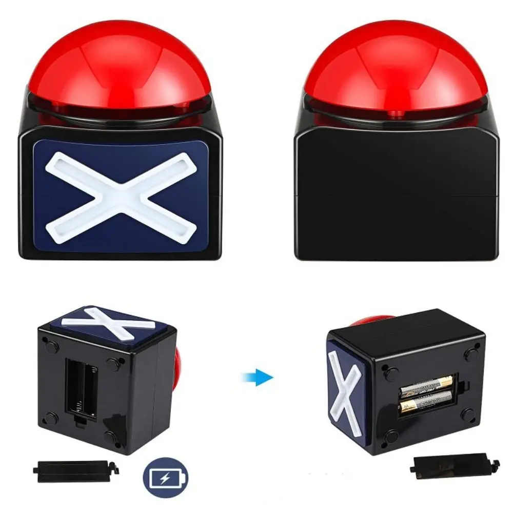 جديد ABS لعبة الإجابة الجرس مع ضوء الصوت السبر لعبة الأحمر لعبة الطنان تريفيا مسابقة زر التنبيه