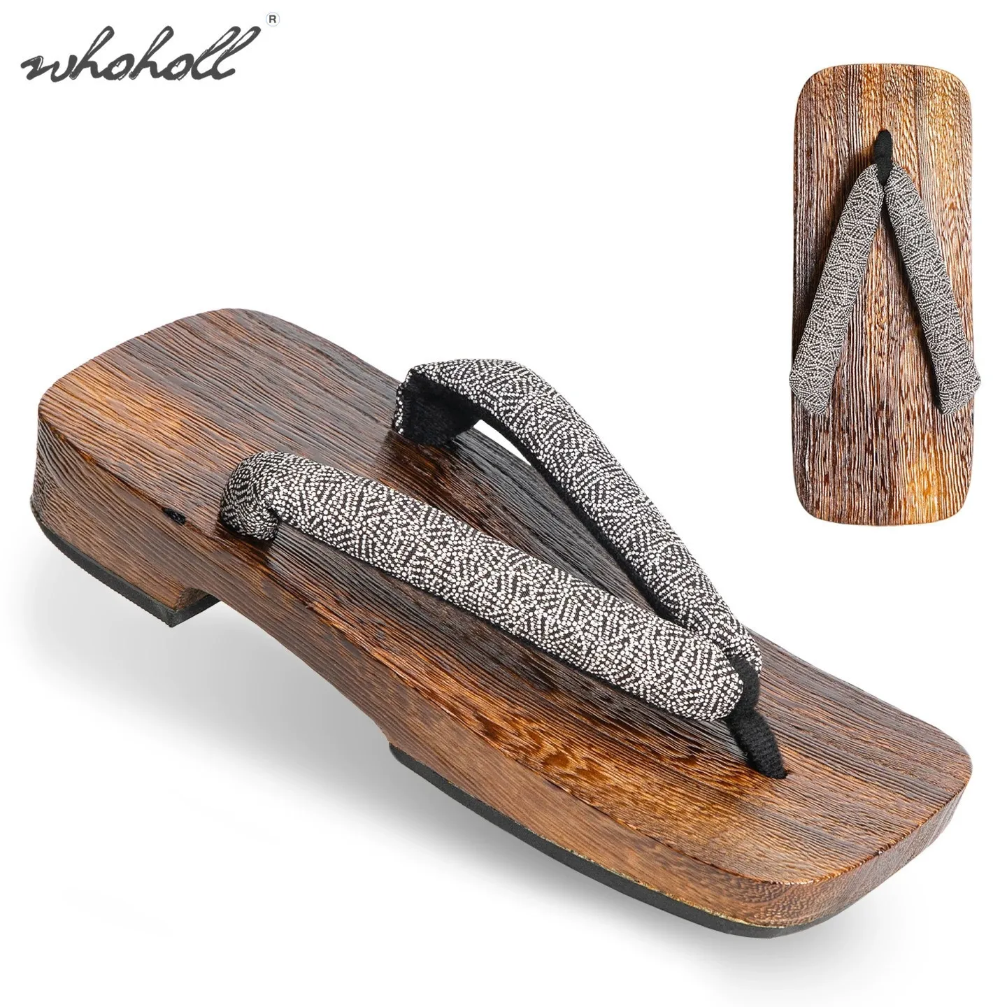 2026 New Men's Flat Wooden Clogs Men's Japanese Geta Summer Cool Slippers Man Traditional Japanese Flip-flops Cosplay Shoes