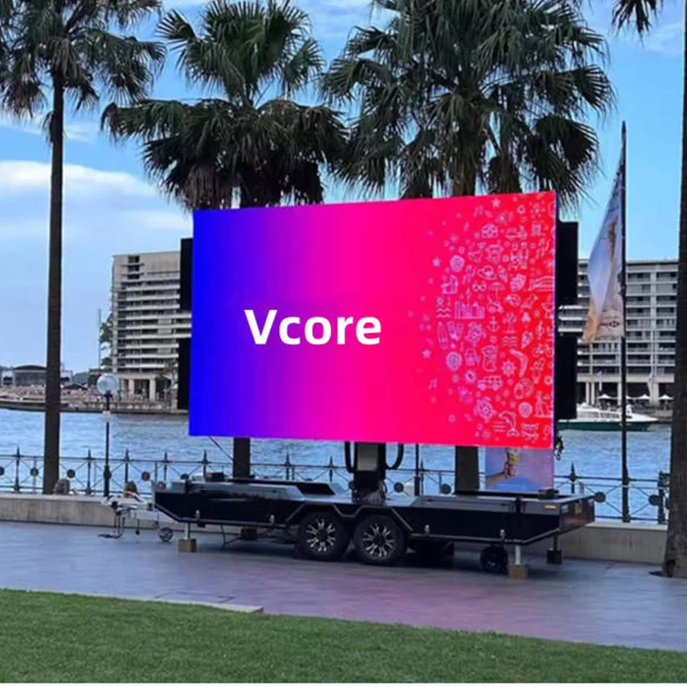 Outdoor Advertising P5 Led Sign Trailer Customized Advertising Led Billboard Large Portable Signage