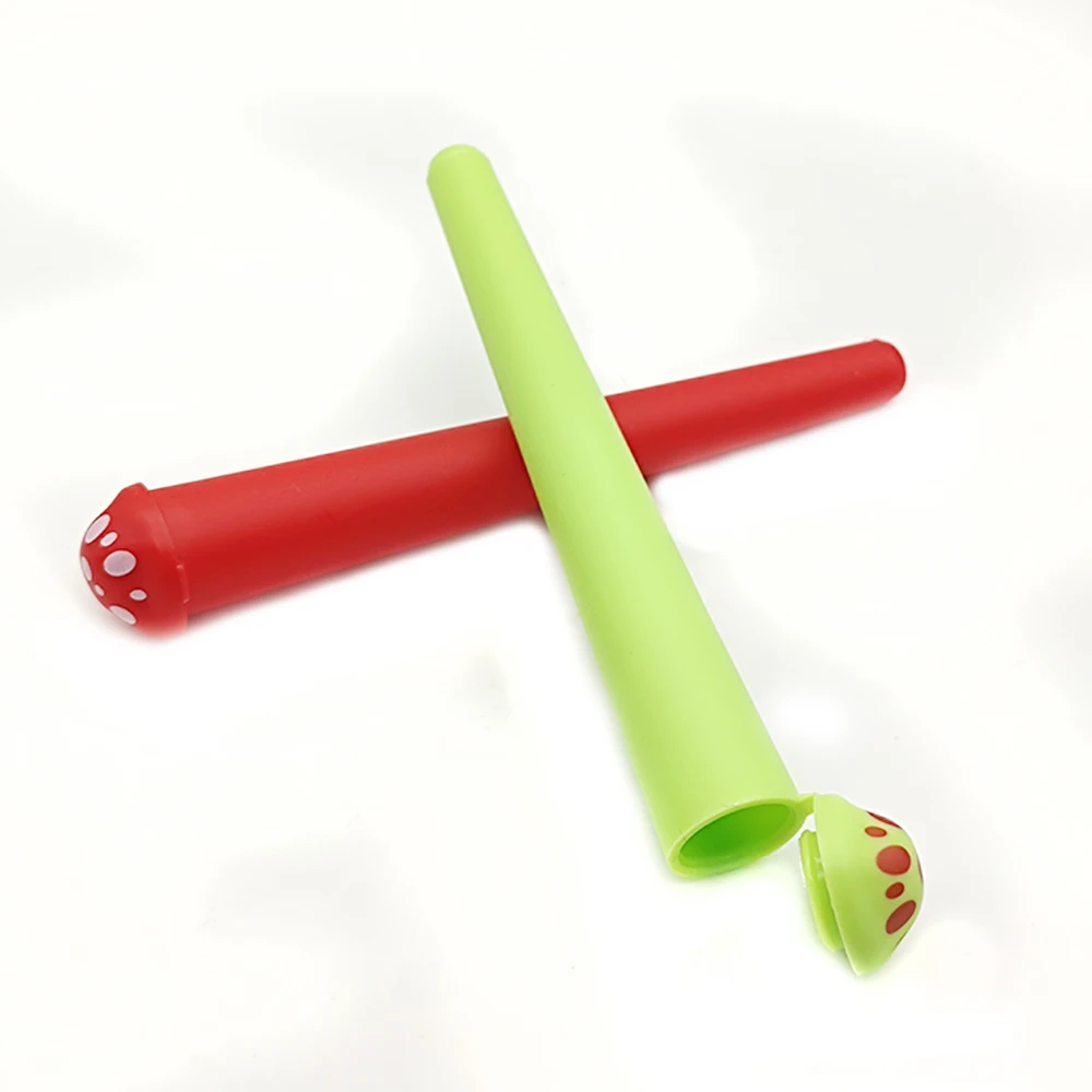 5pcs King Size Plastic Tube Waterproof Pill Box Mushroom cap Cigarette Paper Sealed Container Storage Holder Home Accessories - view 5