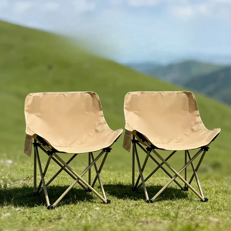 

Backrest Outdoor Camping Chair Folding Portable Tourism Camping Chair Recliner Beach Supplies Cadeira Ao Ar Livre Camping Gear