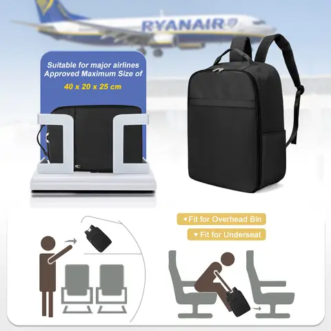 Ryanair Ryggsäck 40x20x25 Kabinväska, Handbagage Reseryggsäck för Easyjet Kabinväska 45x36x20, Laptopryggsäck för Dam/Herr 8 best sales laptopryggsäck för kvinnor - №1