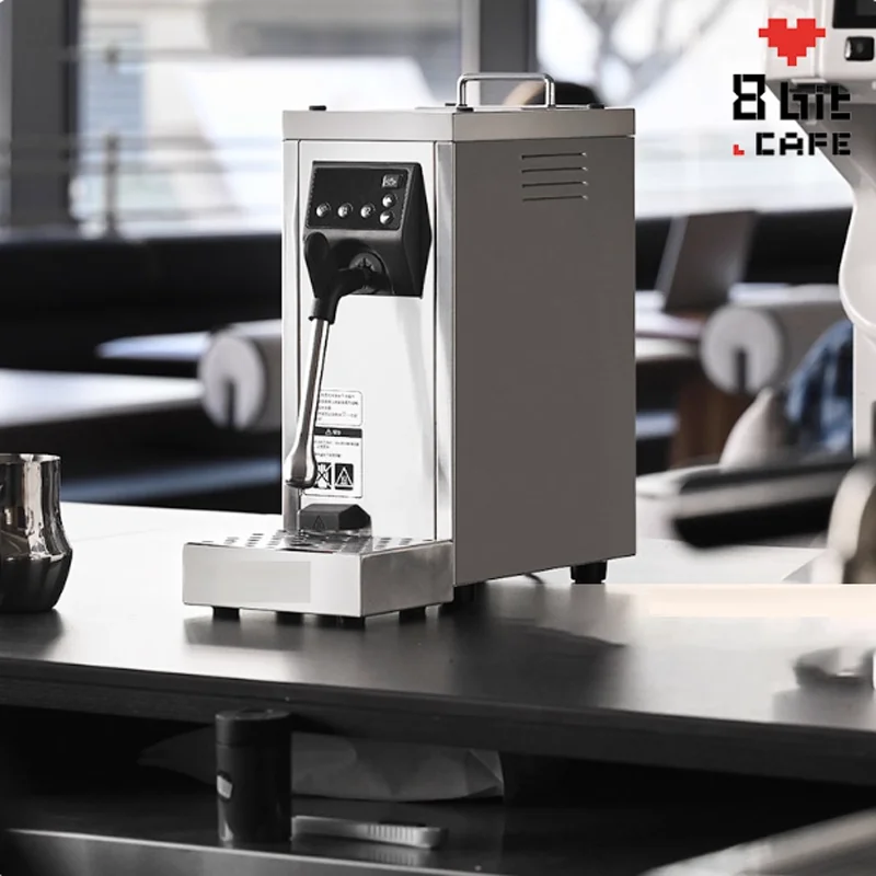 220V Commercial Milk Steamer With Temperature Setting Milk Foaming Machine Stainless Steel Milk Frother Machine