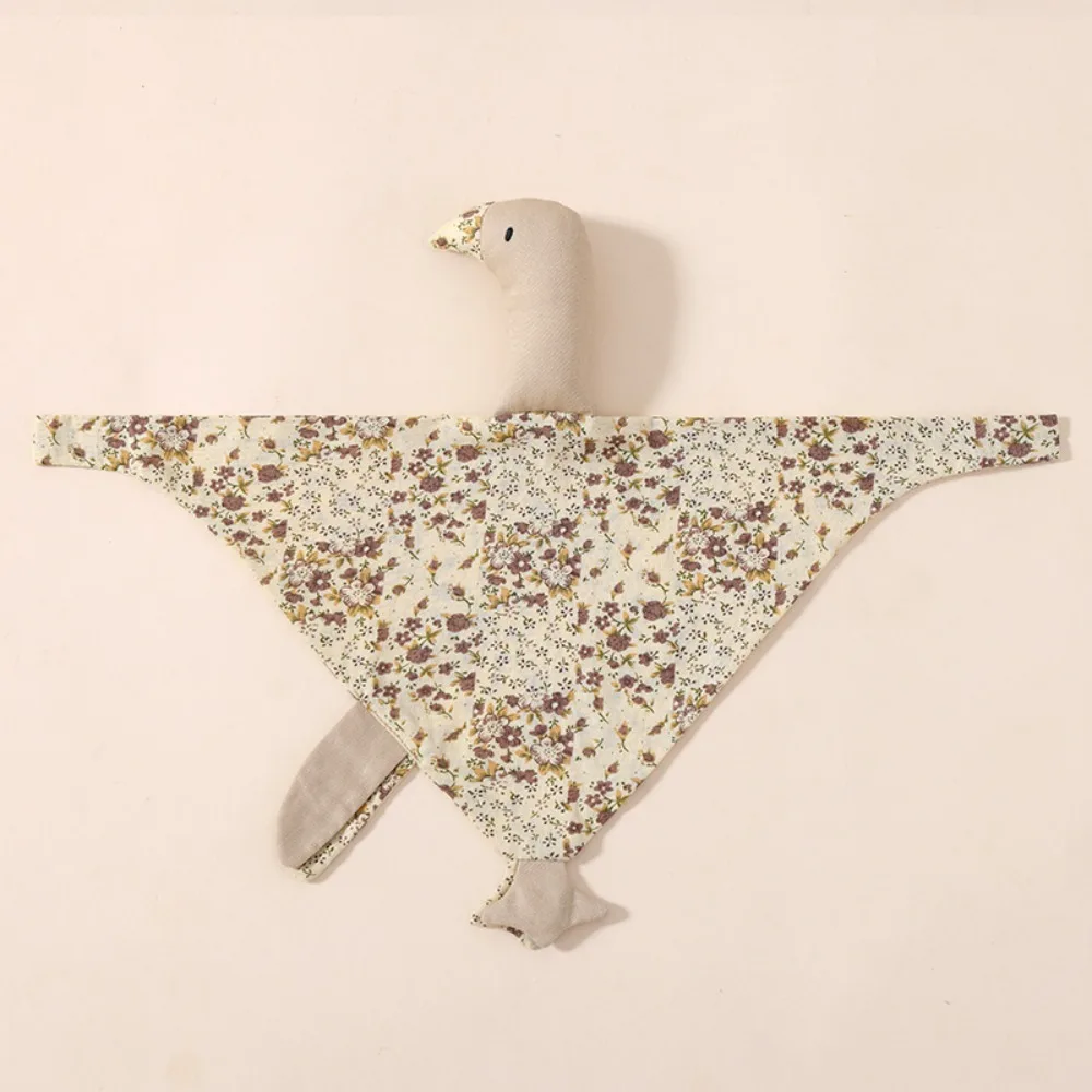 Puur katoenen gansbabyslaapzwaan Rustgevend kussen Pasgeboren speekselhanddoek Comfortabele gevulde ganzen Snuggle