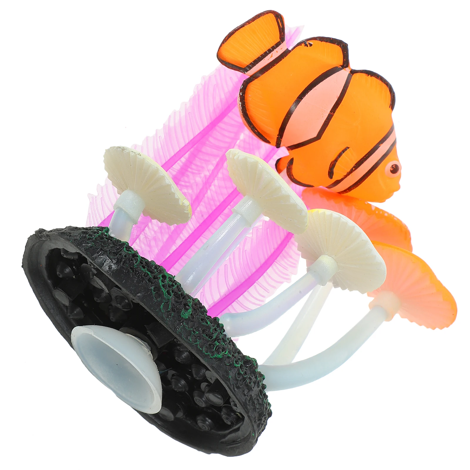 

Silicone Coral Decoration for Aquarium Tank Fake Coral Decorations Easy Clean Maintenance Fish Habitat Reef L scape