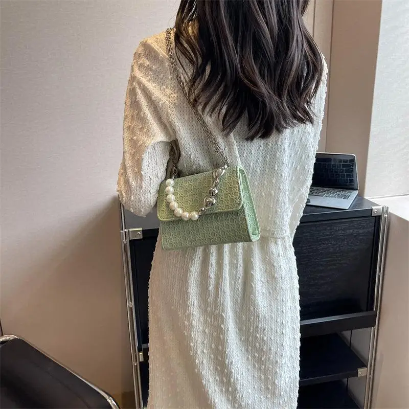 

2025 Summer Trendy Square Bag Womens Fashion Minimalist Shoulder Crossbody Purse Stylish Casual Small Handbag