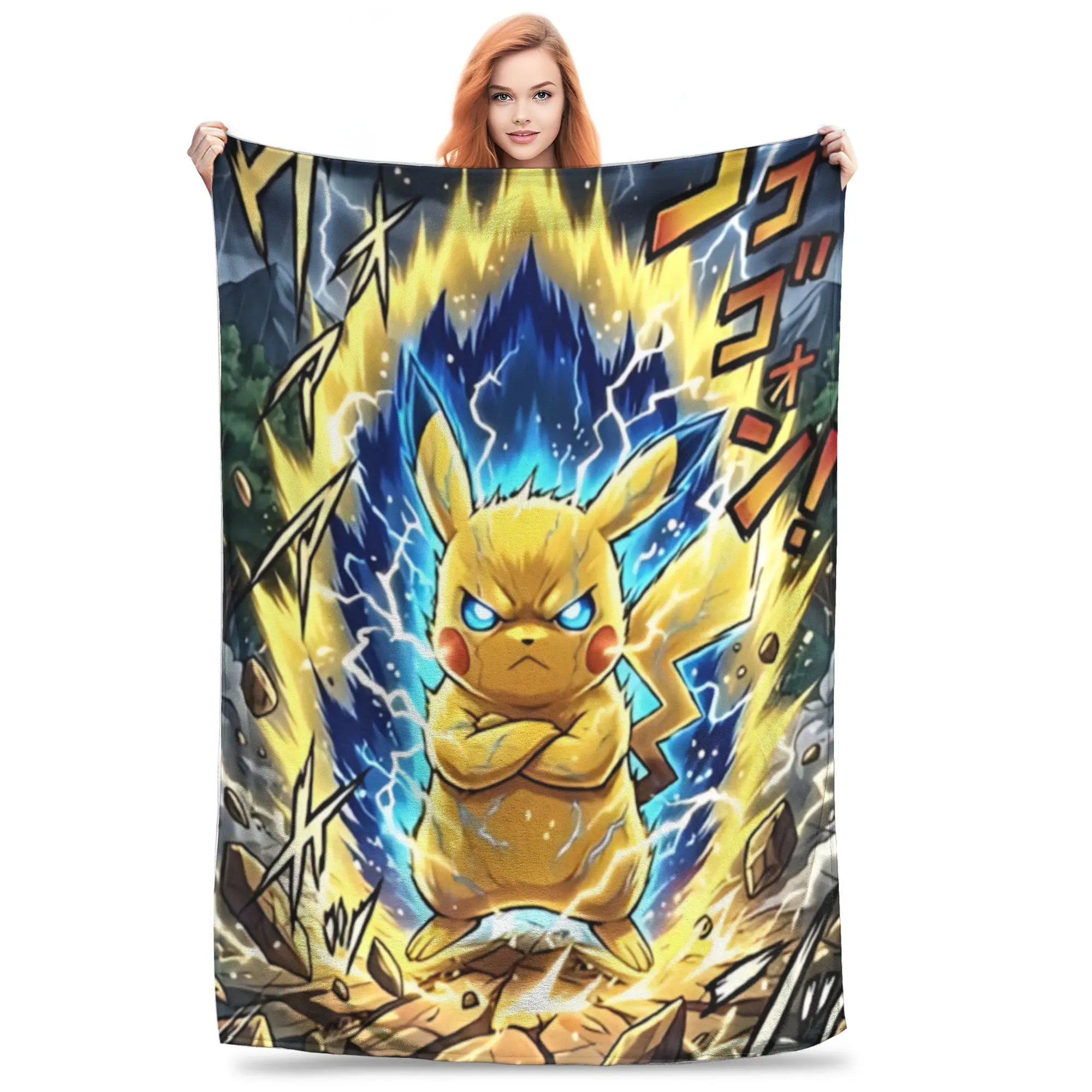 1PC Home Pokemon22  Blanket Throw Super Cosy Plush Living Room Sofa