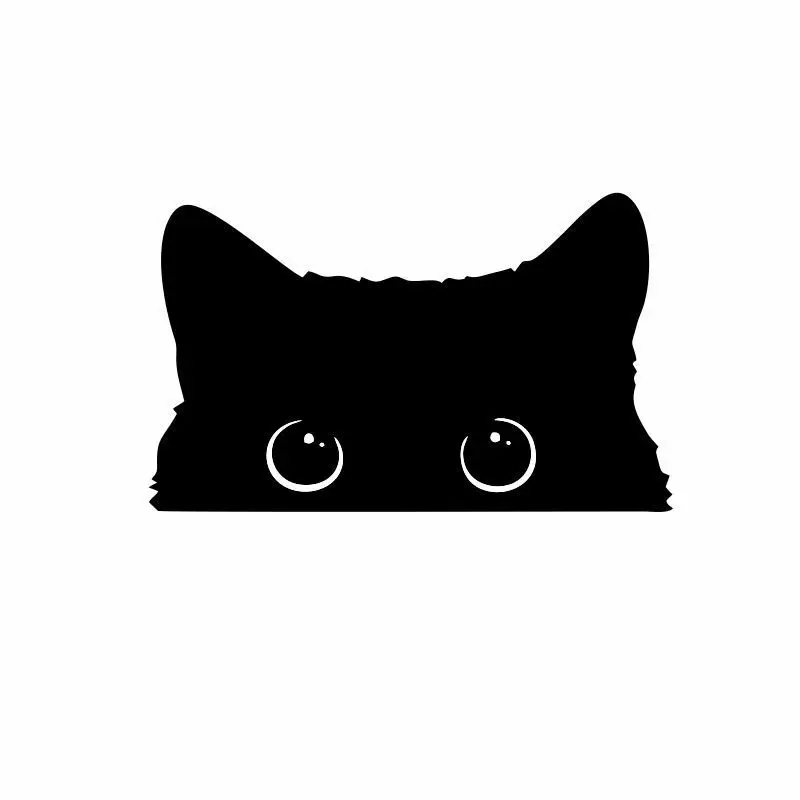 1 piece Hot Car Sticker Accessories Poor Cat Is  Big Eyes Watch Vinyl Car Styling Cover Waterproof image 5