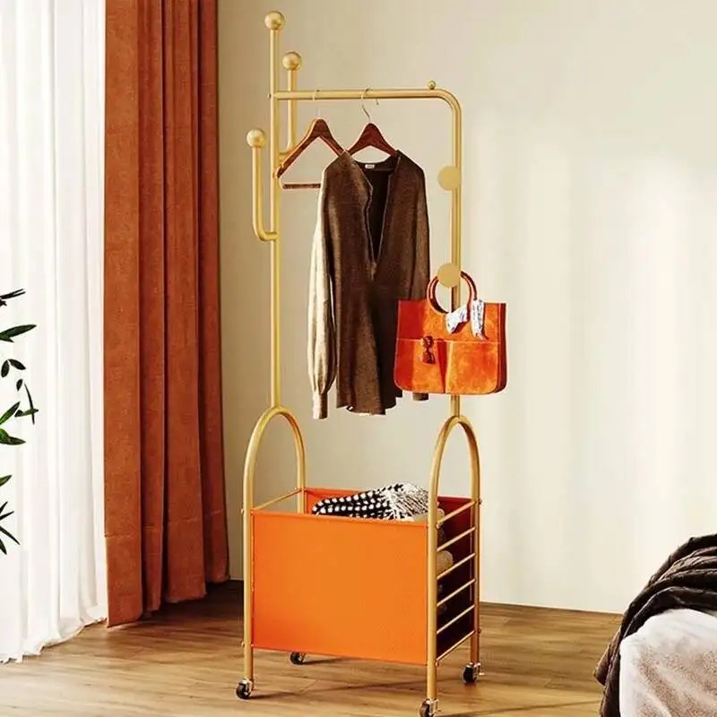 Bedroom Clothes Rack Storage Garment Display Floor White Clothes Hanger Entranc Scarf Shoes Burro Ropa Perchero Home Furnitures