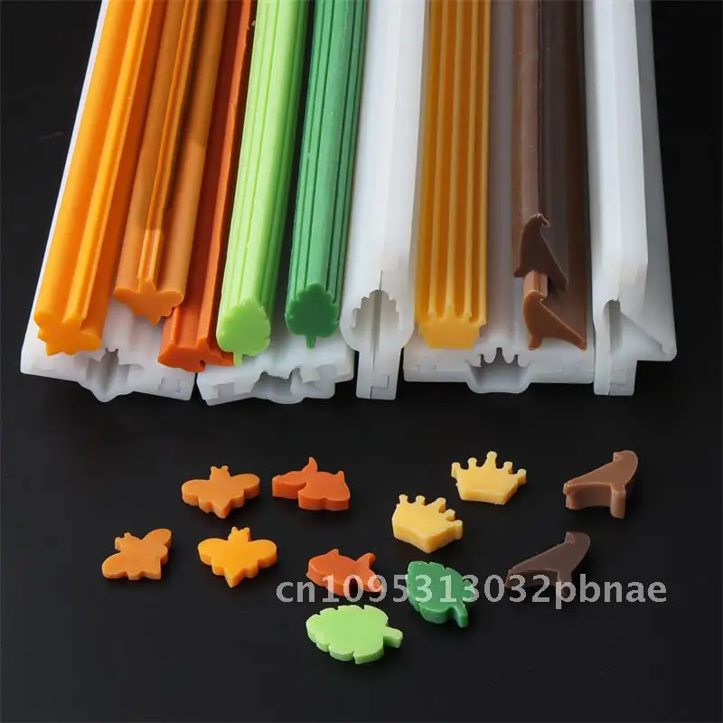 

New Silicone Goldfish Crown Turtle Leaf Tube Mold Crow Bee DIY Sandwich Mousse Cake Soap Mold