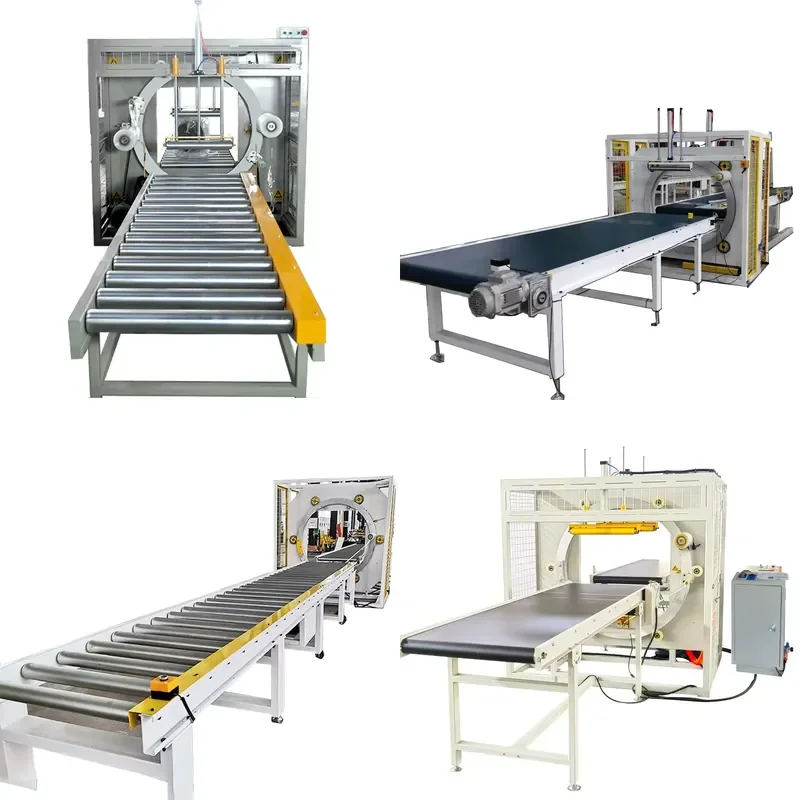 [2026] Horizontal Orbital Door Aluminium Profile Packing Film Stretch Wrapping Machines Orbital Wrapping Machine
