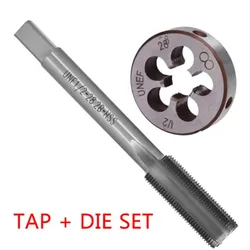 2pcs 1/2-28 Tap 1/2x28 Die TPI Kit UNEF HSS Right Hand Thread -Tools -Titanium Nitride Coated Taps & Die Rust Free Taps Die