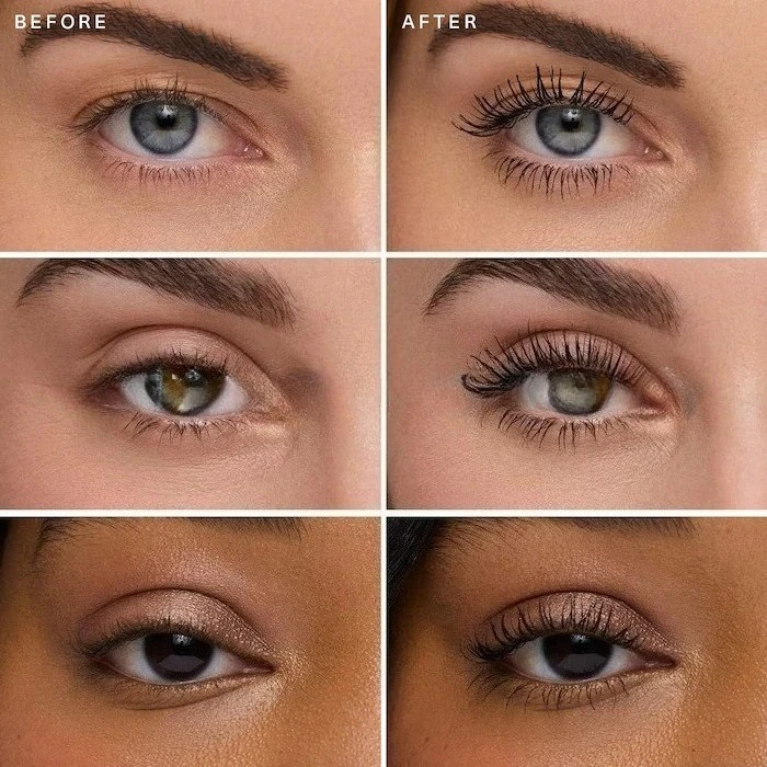 ماسكارا نادر بيوتي مقاومة للماء، مكثفة، تطويل، ماسكارا سوداء مجعدة، تدوم طويلاً، مقاومة للتلطخ، مقاومة للعرق