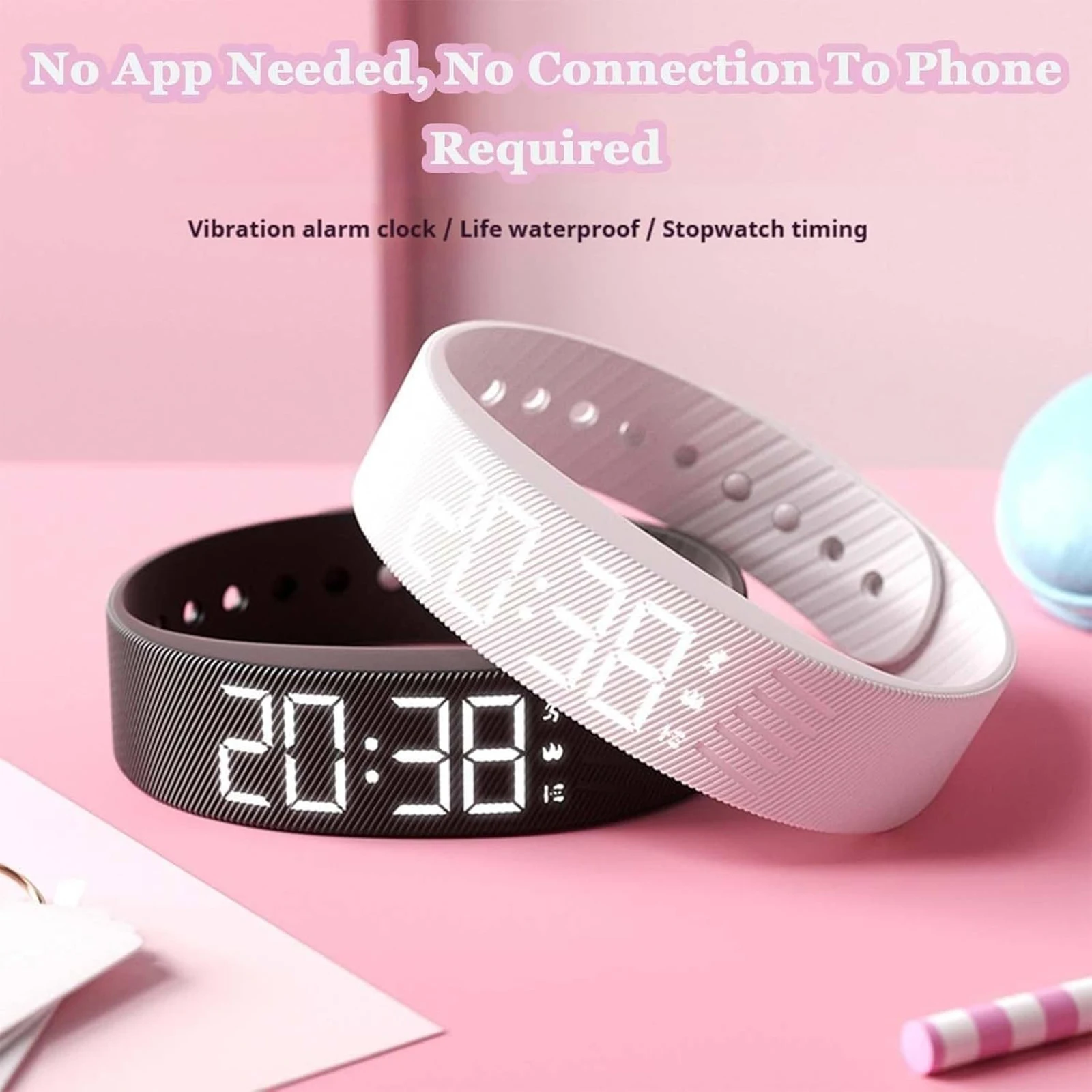 Smart Bracelet Vibrating Alarm Wristband W/Step Counter Pedometer Silent Vibration Alarm Watch Unique for Deepsleepers Elderly - AliExpress 44 Smart Bracelet Vibrating Alarm Wristband W/Step Counter Pedometer Silent Vibration Alarm Watch Unique for Deepsleepers Elderly - AliExpress 44