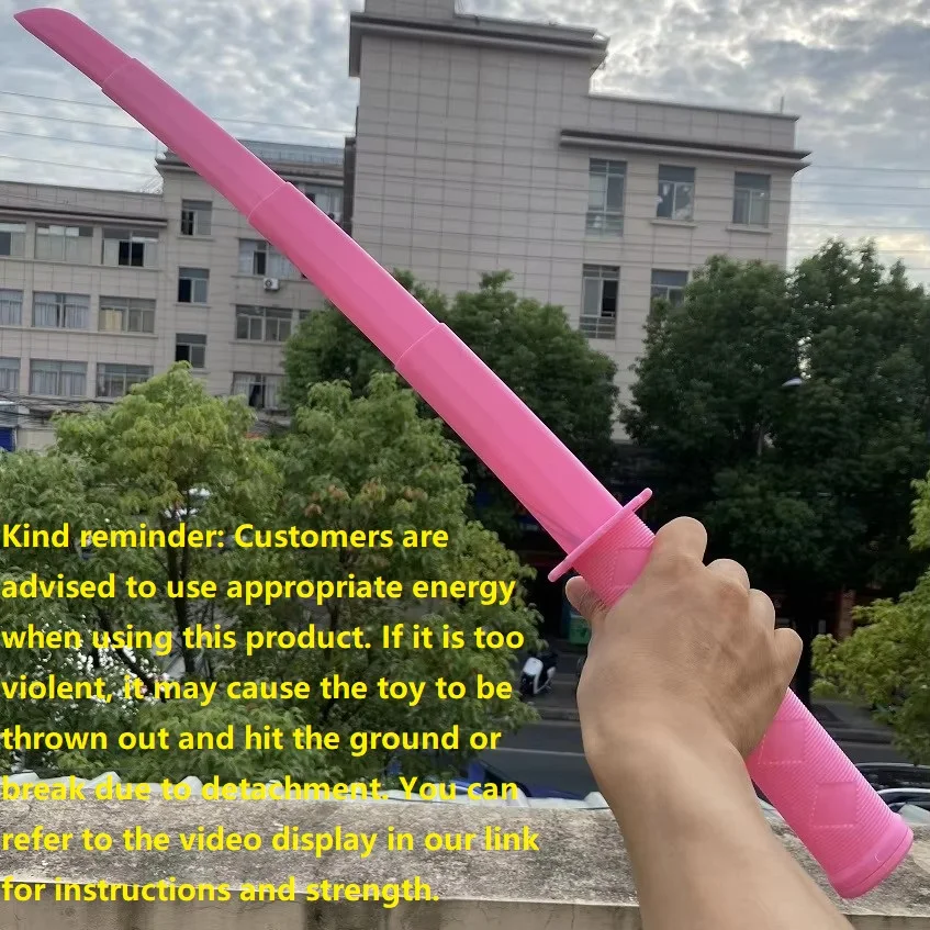 1PC 3D Gravity Knife Katana Stretchable Cos Decompression Creative Retractable Toy 3D Printing Gravity Sword Gifts Friend