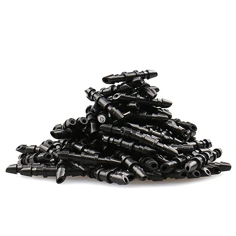 ABUN-210 Pack Drip Irrigation Universal 1/4 Inch Barbed Coupling Fitting, Barbed Connectors For 1/4 Inch Drip Tubing