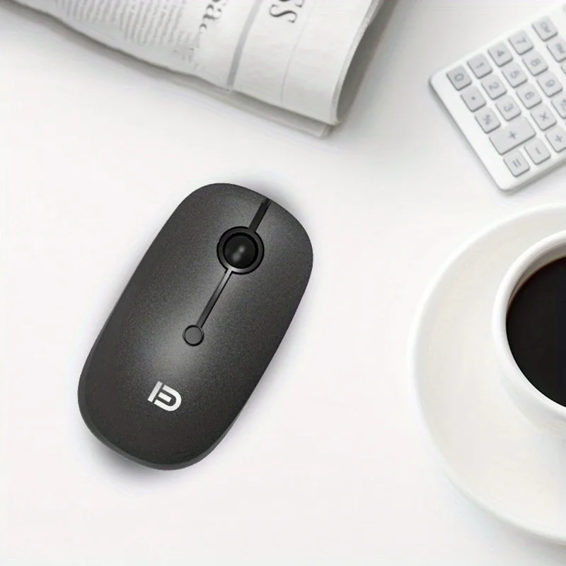 

1pc Wireless Silent Office Mouse Optical Computer Peripheral with Silent Keys for Notebook, PC, Laptop, Computer Accessory