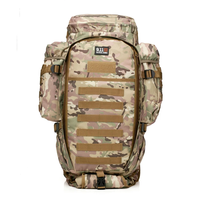 911 Hunting Combined Backpack 60L Large Capacity Multifunction Rifle Rucksacks Men Travel Trekking Tactical Assault Knapsack