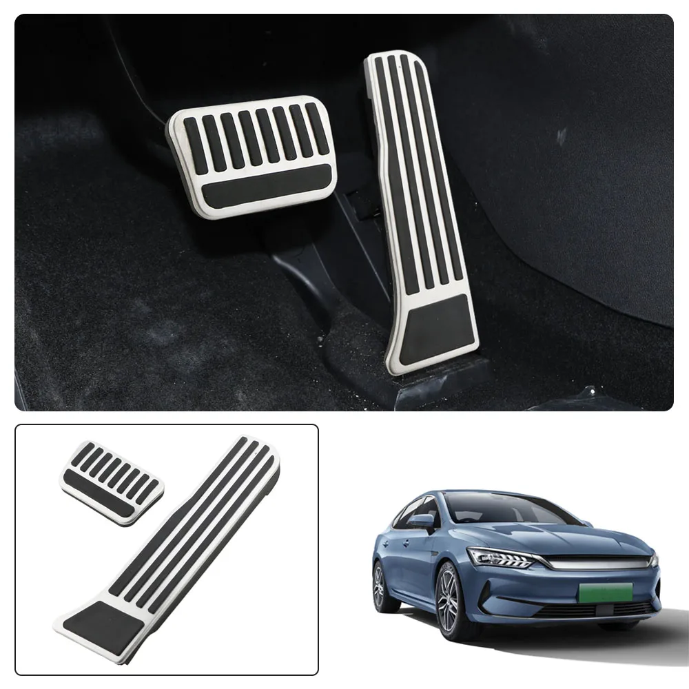 Stainless Steel Foot Pedals Pads for BYD Seal U Song Plus DM-i EV 2023-2026 Fuel Brake Accelerate Pedal Cover Car Accessories