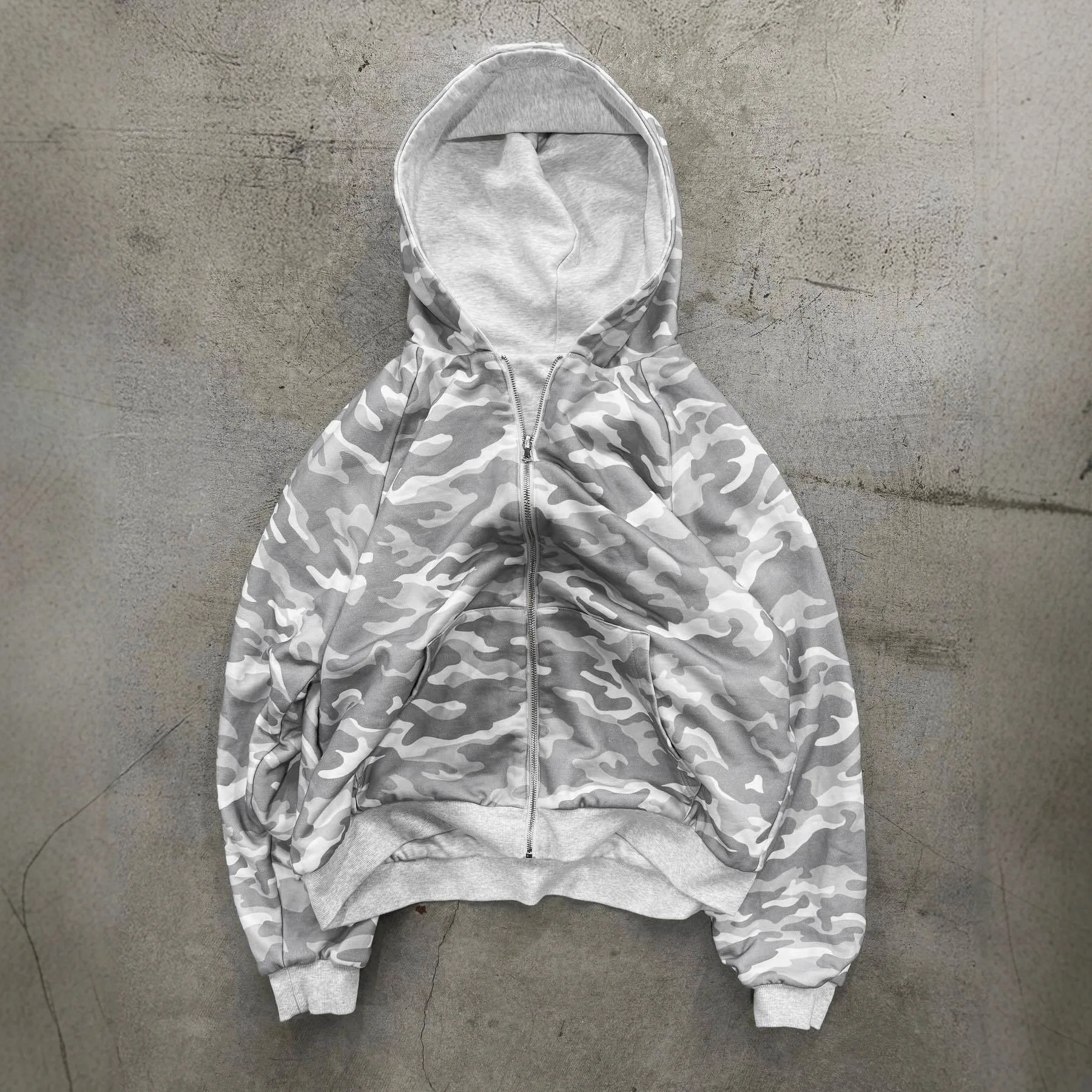 

Камуфляжный американский ретро кардиган на молнии с капюшоном, осенняя куртка, модный топ для пары